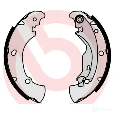 Барабанные тормозные колодки, комплект BREMBO 96F EV 8432509640463 s23519 801436 - Изображение 1