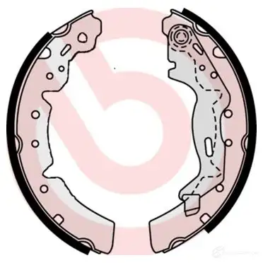 Барабанные тормозные колодки, комплект BREMBO 801825 TL 5QXP0 s83510 8432509644713 изображение 1