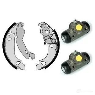 Барабанные тормозные колодки, комплект BREMBO 798155 h23052 8020584070666 DEE 787