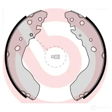 Барабанные тормозные колодки, комплект BREMBO 383 KK s79522 801812 8432509644201 - Изображение 1