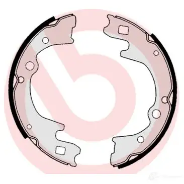 Барабанные тормозные колодки, комплект BREMBO 8432509641392 s30515 FMY9 P1 801542 - Изображение 1