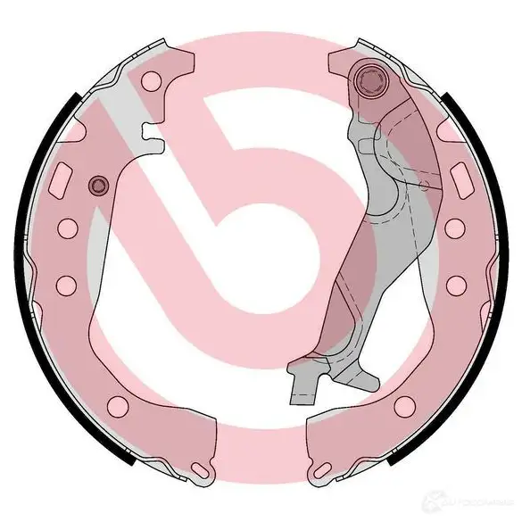 Барабанные тормозные колодки, комплект BREMBO 1438517754 s83574 Y4K8V U6