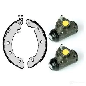 Барабанные тормозные колодки, комплект BREMBO 8020584070581 798148 h23044 I AS8L