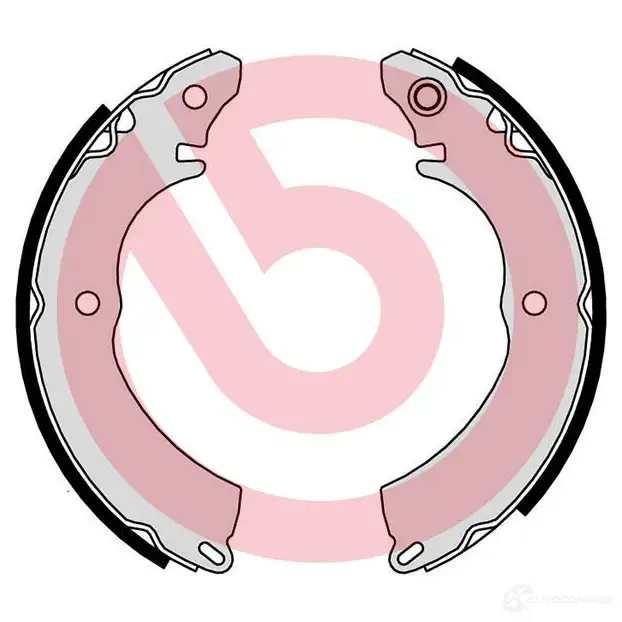 Барабанные тормозные колодки, комплект BREMBO 1438517756 BWD 6YZH s54526