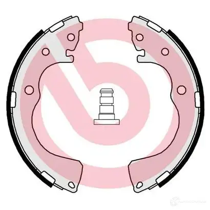 Барабанные тормозные колодки, комплект BREMBO 801604 s49525 JLW CP 8432509652213 - Изображение 1