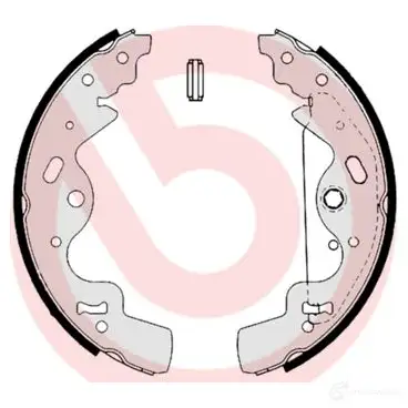 Барабанные тормозные колодки, комплект BREMBO 8432509641729 s44506 801579 FHJT L - Изображение 1
