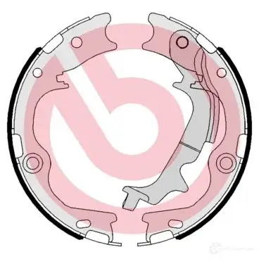 Барабанные тормозные колодки, комплект BREMBO 8432509652121 s30537 801561 GKX X9 - Изображение 1