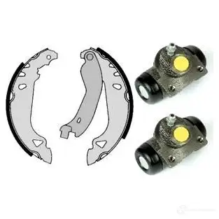 Барабанные тормозные колодки, комплект BREMBO 798134 8020584070413 LTG0 RA h23027