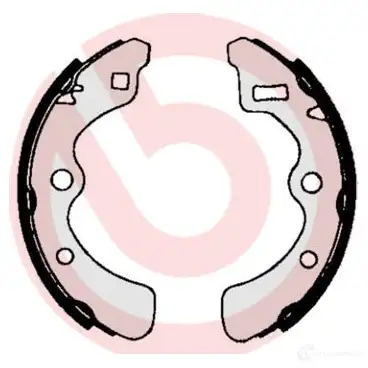 Барабанные тормозные колодки, комплект BREMBO O FPBJ 801516 8432509641224 s28501 - Изображение 1