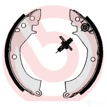 Барабанные тормозные колодки, комплект BREMBO 8432509642351 V DRXF72 s54501 801635