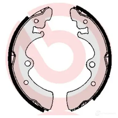 Барабанные тормозные колодки, комплект BREMBO 801655 8432509642603 s56502 6BZR Y0