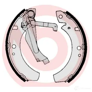 Барабанные тормозные колодки, комплект BREMBO 801857 s85506 8432509644973 46 SMCUE - Изображение 1