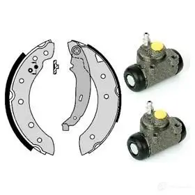 Барабанные тормозные колодки, комплект BREMBO h61065 8020584073407 RD 3QMG 798398