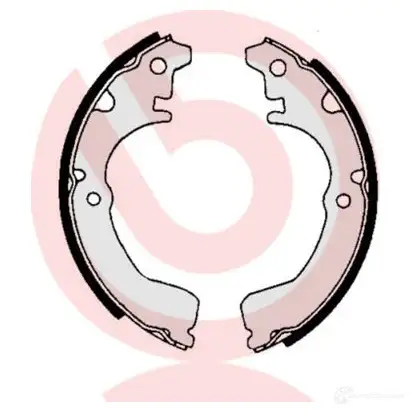 Барабанные тормозные колодки, комплект BREMBO 8432509644263 BP Z22GQ 801830 s83516 - Изображение 1