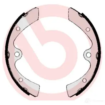 Барабанные тормозные колодки, комплект BREMBO 8432509644027 s79504 801796 H7U KW23