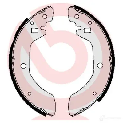 Барабанные тормозные колодки, комплект BREMBO s56501 801654 8432509642597 K0YJWB 9 - Изображение 1