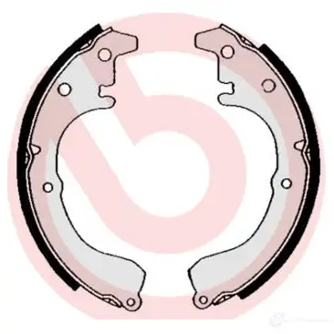 Барабанные тормозные колодки, комплект BREMBO s83501 B6AYQ7 I 801817 8432509644621 - Изображение 1