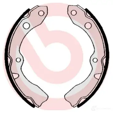Барабанные тормозные колодки, комплект BREMBO s16505 8432509639948 801407 T4SQ 03 - Изображение 1