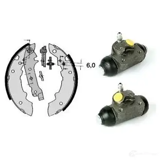 Барабанные тормозные колодки, комплект BREMBO I64 U4YZ 798427 h68012 8020584073681