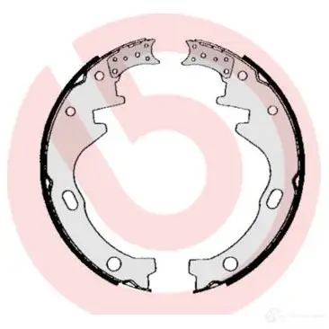 Барабанные тормозные колодки, комплект BREMBO s56521 X2X9 P 801671 8432509642443 - Изображение 1