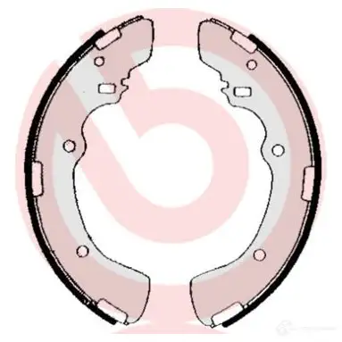 Барабанные тормозные колодки, комплект BREMBO 8I LMBUQ 801643 8432509642269 s54511 - Изображение 1