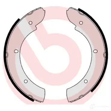 Барабанные тормозные колодки, комплект BREMBO D3F 9F 801578 8432509641712 s44505 - Изображение 1