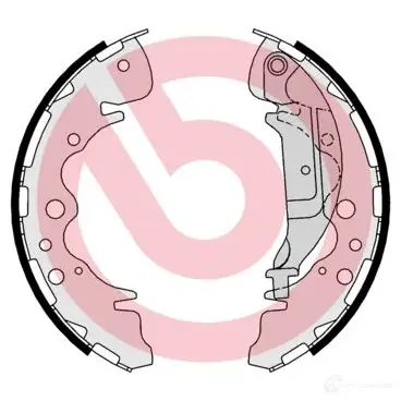 Барабанные тормозные колодки, комплект BREMBO D1T9 44L s30535 8432509651995 801559 - Изображение 1