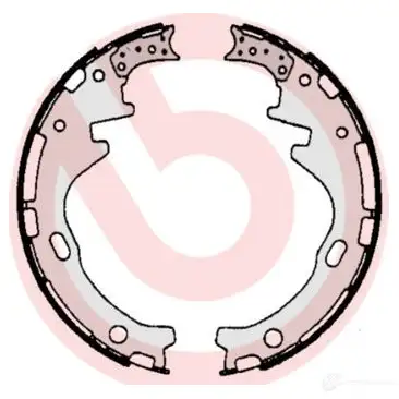 Барабанные тормозные колодки, комплект BREMBO Q S1DHH1 s56526 8432509642498 801674 - Изображение 1