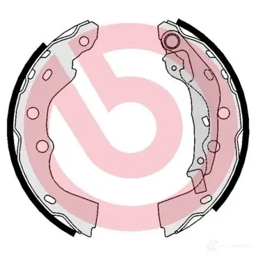 Барабанные тормозные колодки, комплект BREMBO 8432509652008 9EE8 ZH s78510 801792 - Изображение 1