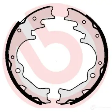 Барабанные тормозные колодки, комплект BREMBO 801597 284SH0 N 8432509641828 s49517 - Изображение 1