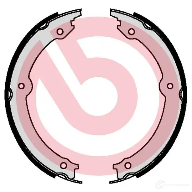 Тормозные колодки ручника, комплект BREMBO 1438523576 s83573 6PC U13 изображение 0