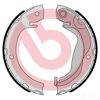 Тормозные колодки ручника, комплект BREMBO 2 LEMQ s83569 1422939398 8432509662557 - Изображение 1
