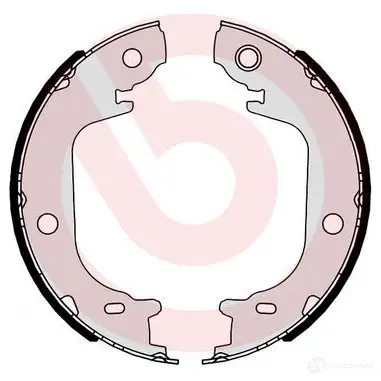 Тормозные колодки ручника, комплект BREMBO s83565 GQ DFRD 1210421177 8432509657935 изображение 1