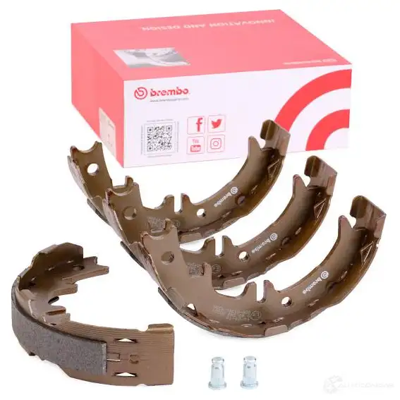 Тормозные колодки ручника, комплект BREMBO 801843 8432509644522 ZEWH 42O s83542 изображение 1