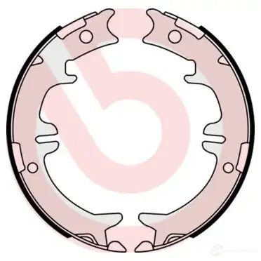 Тормозные колодки ручника, комплект BREMBO 801843 8432509644522 ZEWH 42O s83542 изображение 4