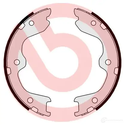 Тормозные колодки ручника, комплект BREMBO 8432509651643 801681 s56544 OB6KIT 3 - Изображение 1