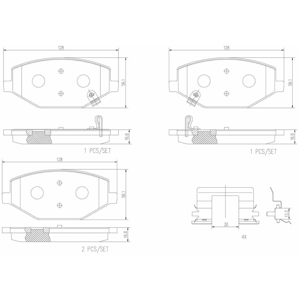 Тормозные колодки дисковые, комплект BREMBO V9E OC 1439857857 P 26 002 изображение 0