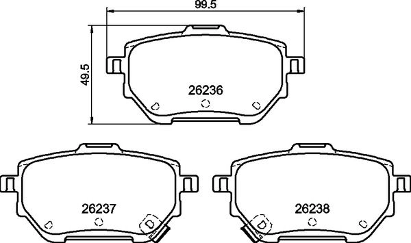 Тормозные колодки дисковые, комплект BREMBO 1439857966 P 83 182 X9G PV - Изображение 1