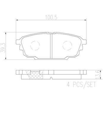 Тормозные колодки дисковые, комплект BREMBO 1439858475 9O1T1 R P24142N изображение 0