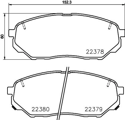 Тормозные колодки дисковые, комплект BREMBO 1439858706 1 F3OOG P30086N