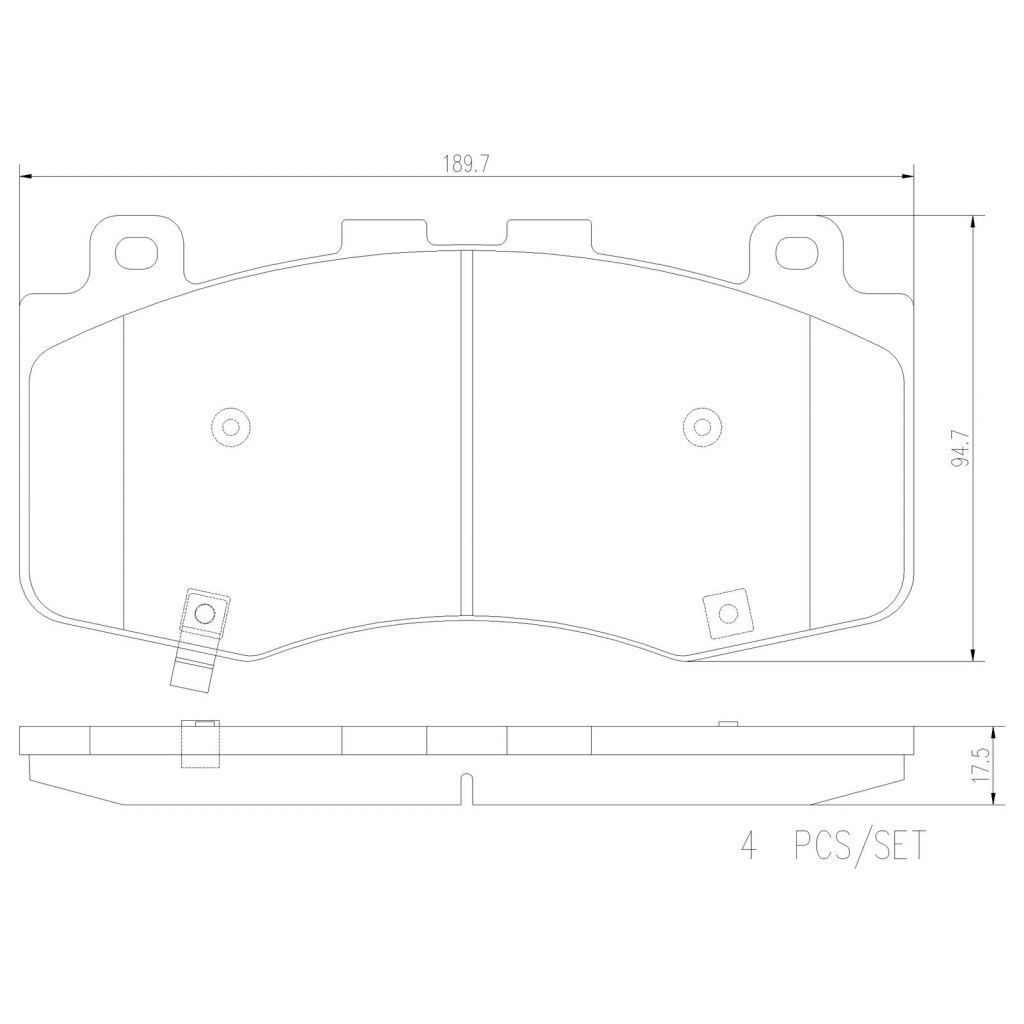 Тормозные колодки дисковые, комплект BREMBO P37028N VAK G8 1439858810 изображение 0