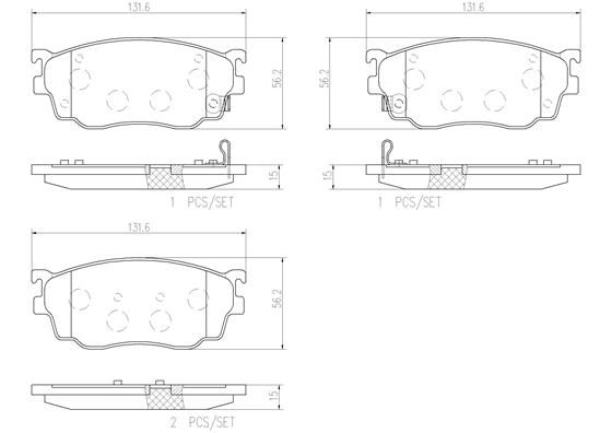 Тормозные колодки дисковые, комплект BREMBO 1439858852 P49026N X 6EQA изображение 0