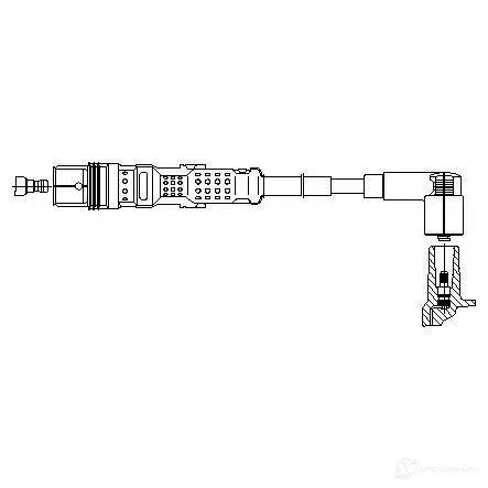 Провод зажигания BREMI S9N2S 8 1A25E108 4017534152033 561238 изображение 0