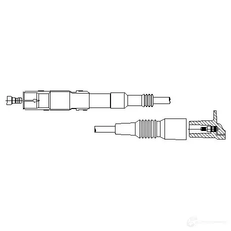 Провод зажигания BREMI 118/45 560665 1 UMFA 4017534079972