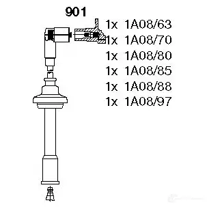 Высоковольтные провода зажигания BREMI 901 U6J LI3 4017534118947 565943