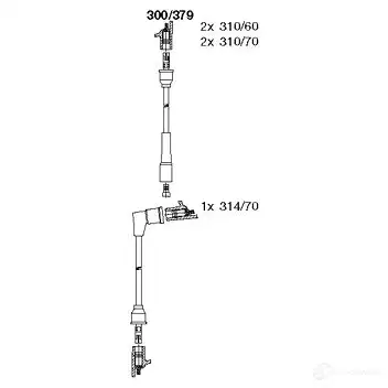 Высоковольтные провода зажигания BREMI 4017534002437 Z 5KJ6GC 561999 300/379