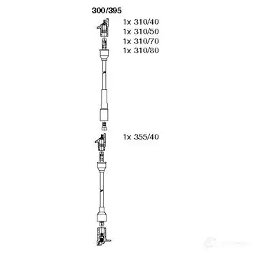 Высоковольтные провода зажигания BREMI 562013 4017534002574 YX P1N 300/395