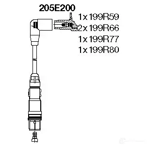 Высоковольтные провода зажигания BREMI 9UXEVJ 2 205E200 4017534098942 561644