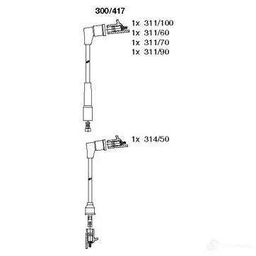 Высоковольтные провода зажигания BREMI 562028 300/417 4017534002789 NY7P JJ