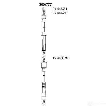 Высоковольтные провода зажигания BREMI 4017534122142 0 8H8ZK8 562203 300/777